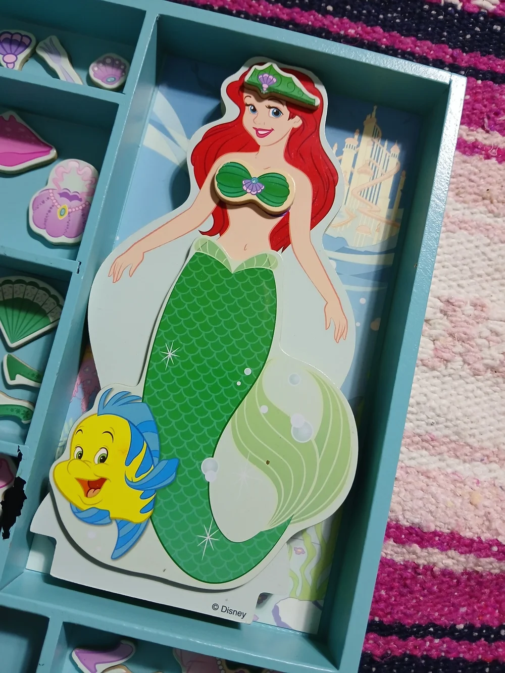 Melissa & Doug Disney’s The Little Mermaid Ariel Magnetic Dress-Up 30-Piece Play